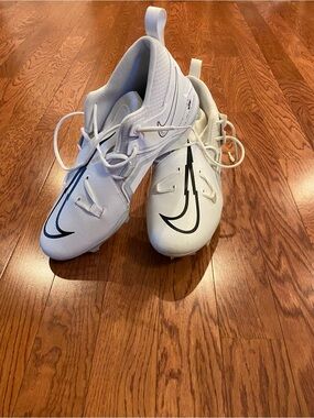 Nike Alpha Menace Pro 3 Mid Football Cleats White CT6649-109 size 15
